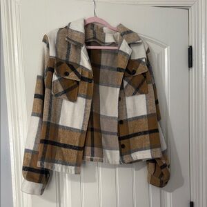 Amazon Checkered Wool-Blend Jacket
